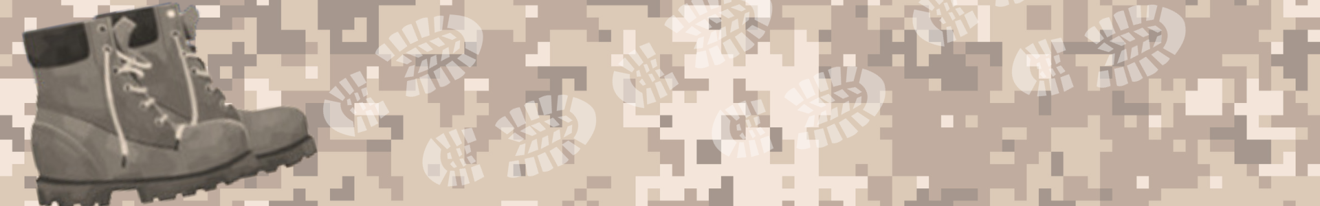 combat boot with camouflaged background