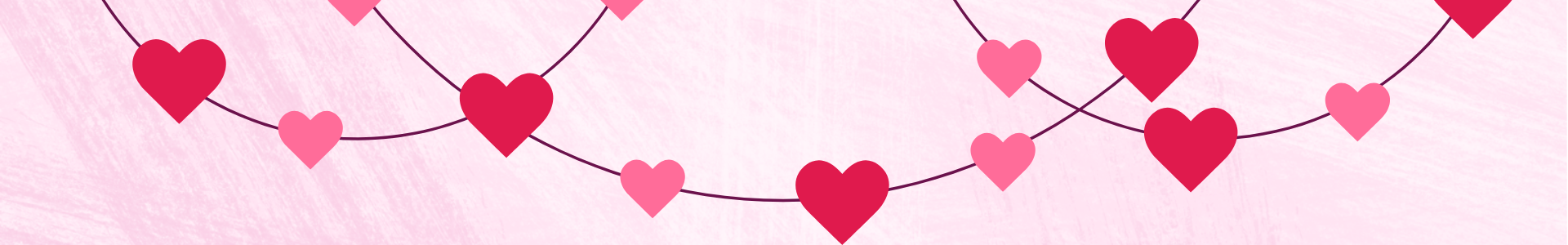 hearts connected by strings