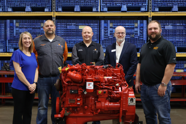 Medium truck engine donation